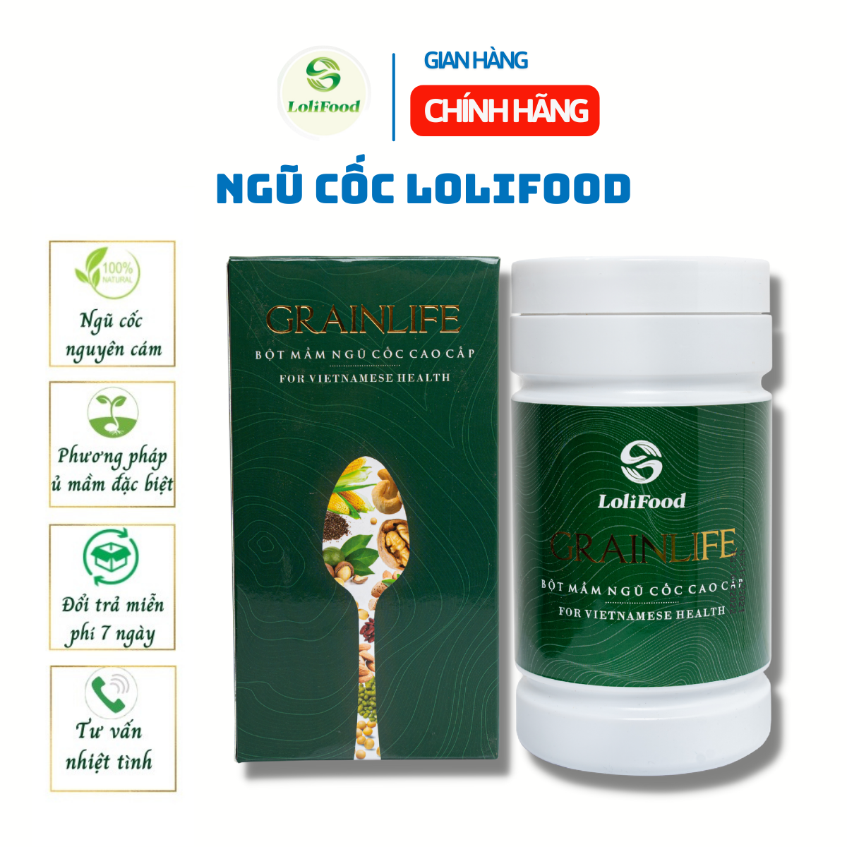 Ngũ Cốc Cao Cấp Long Liên (500 Gr), Giảm Mỡ Máu Tự Nhiên - Tăng Cân - Giảm Cân - Ngon Giấc