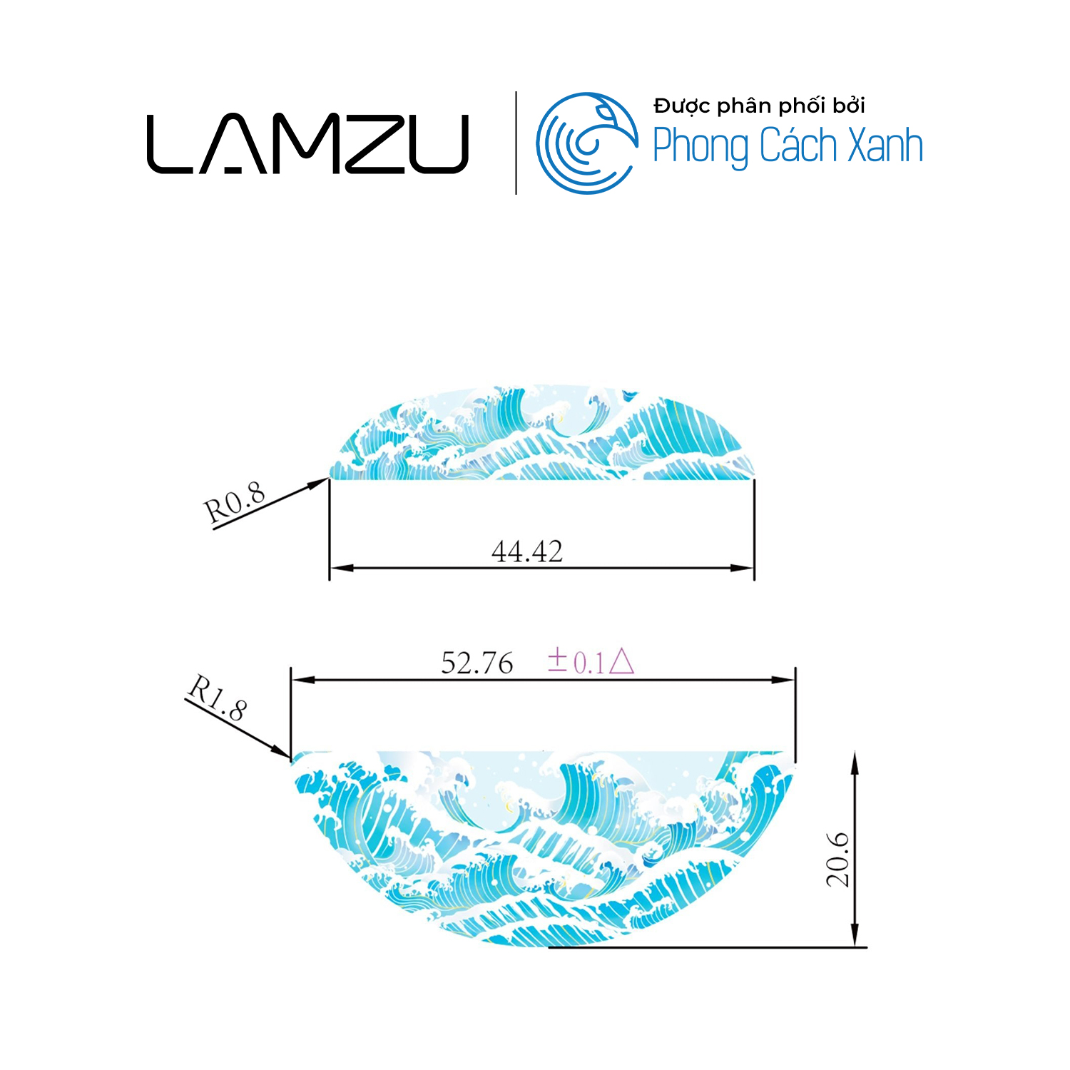 Feet chuột Glass Skates cho Lamzu Atlantis Mini - Hàng Chính Hãng