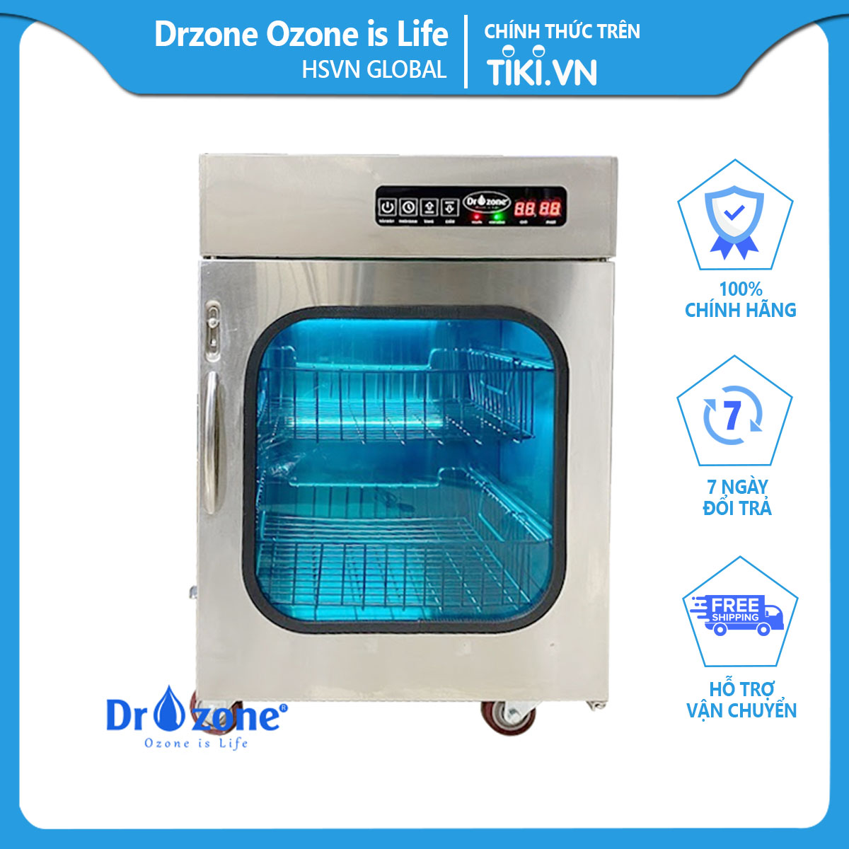 Tủ khử trùng cao cấp Drzone Ozone is life Luxury K dung tích 80-1000L Hàng chính hãng