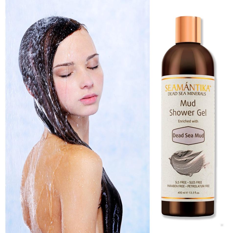 Gel Tắm từ Bùn Biển Chết - Mud Shower Gel - Dead Sea Mud - Seamantika