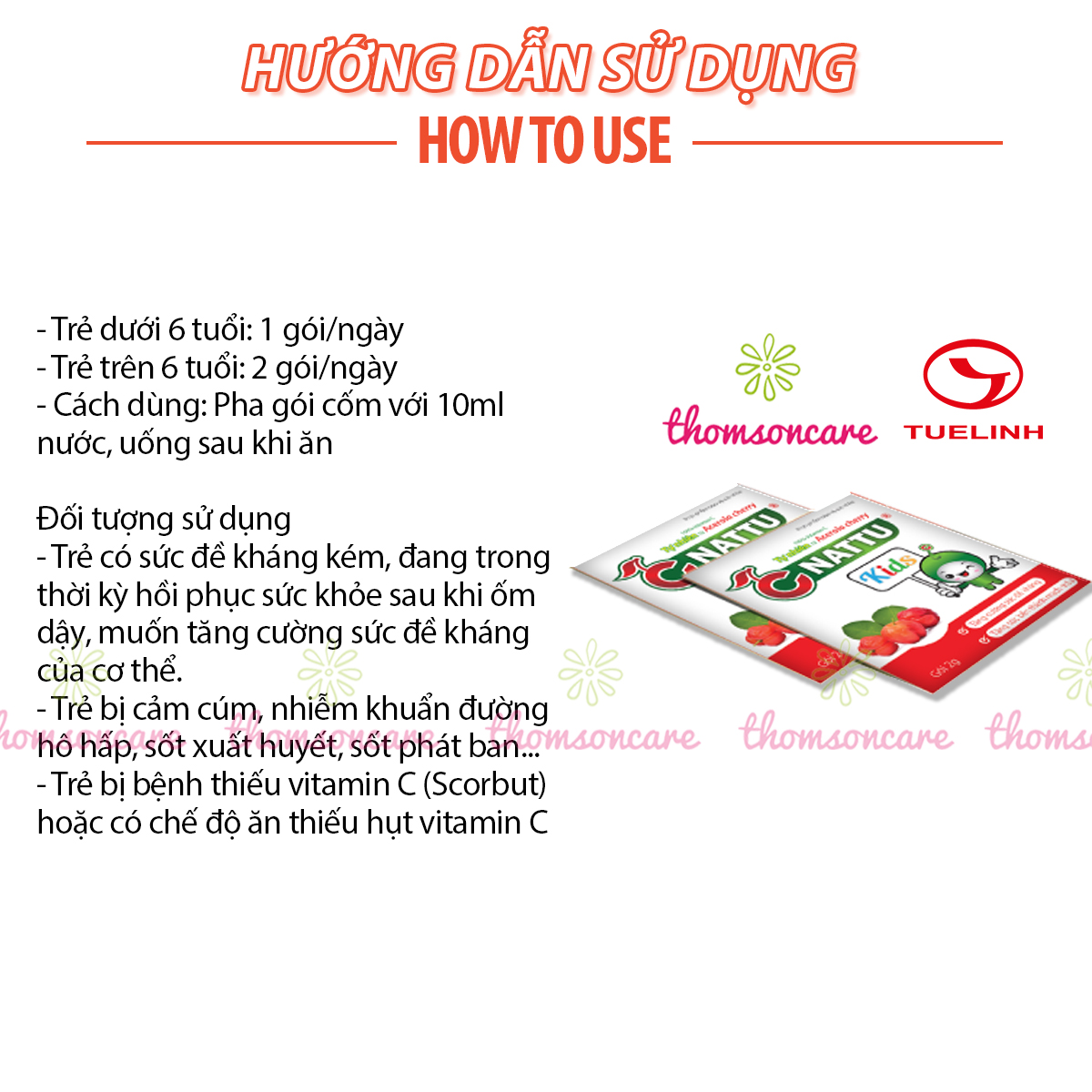 C Nattu Kids - Bổ sung vitaminC, tăng sức đề kháng, giảm chảy máu cam cho bé - Của dược Tuệ Linh,