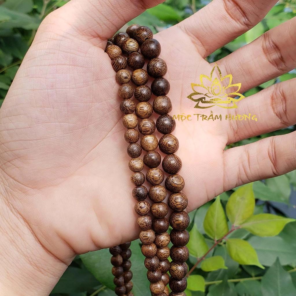 Vòng Tay Trầm Hương MTH JEWELRY Chuỗi Tràng Hạt 108 Size 8mm