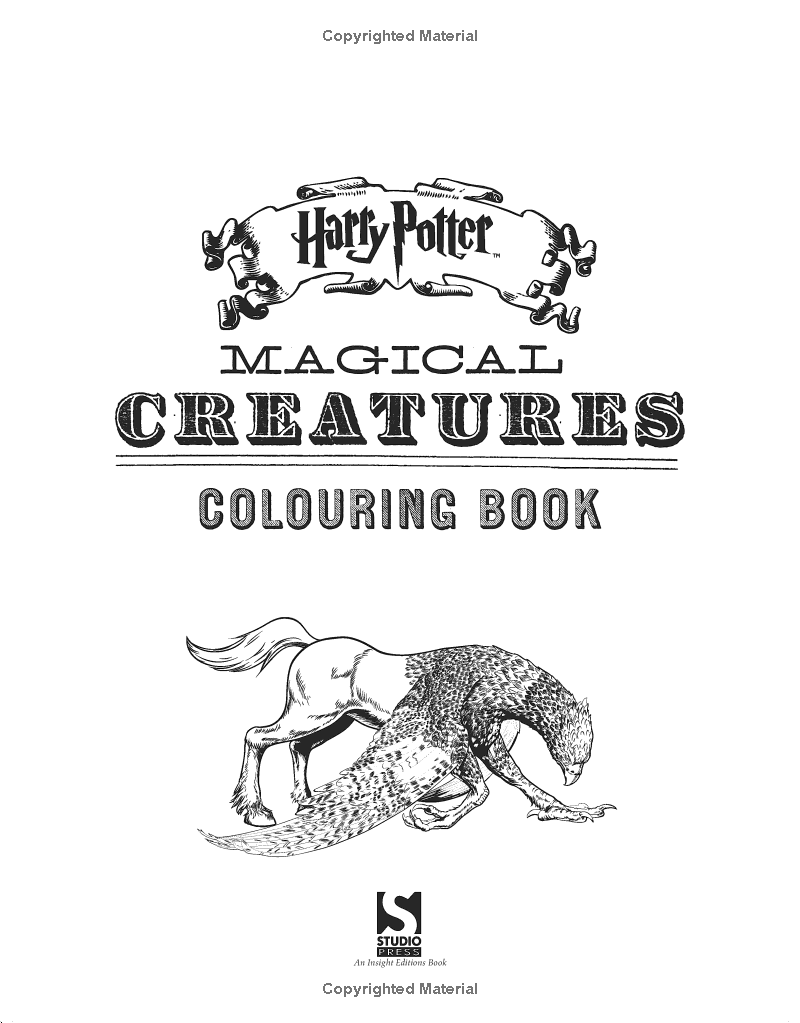 Sách ngoại văn: Harry Potter Magical Creatures Colouring Book 2