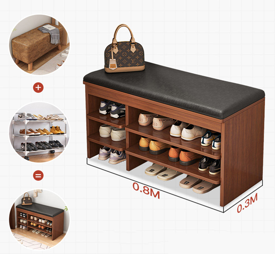 Kệ giày nhỏ gọn bằng gỗ công nghiệp MDF