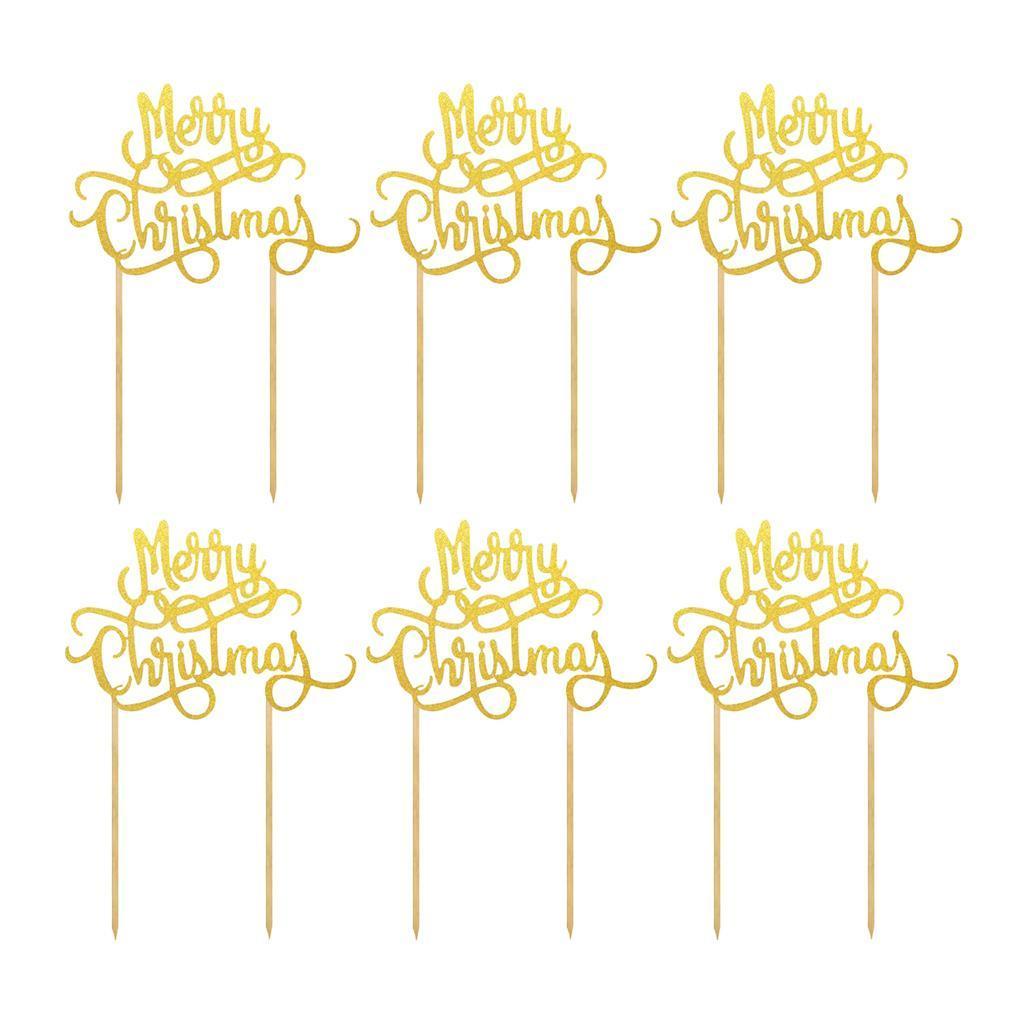 6Pcs Cake Topper Cupcake Toppers Picks Food