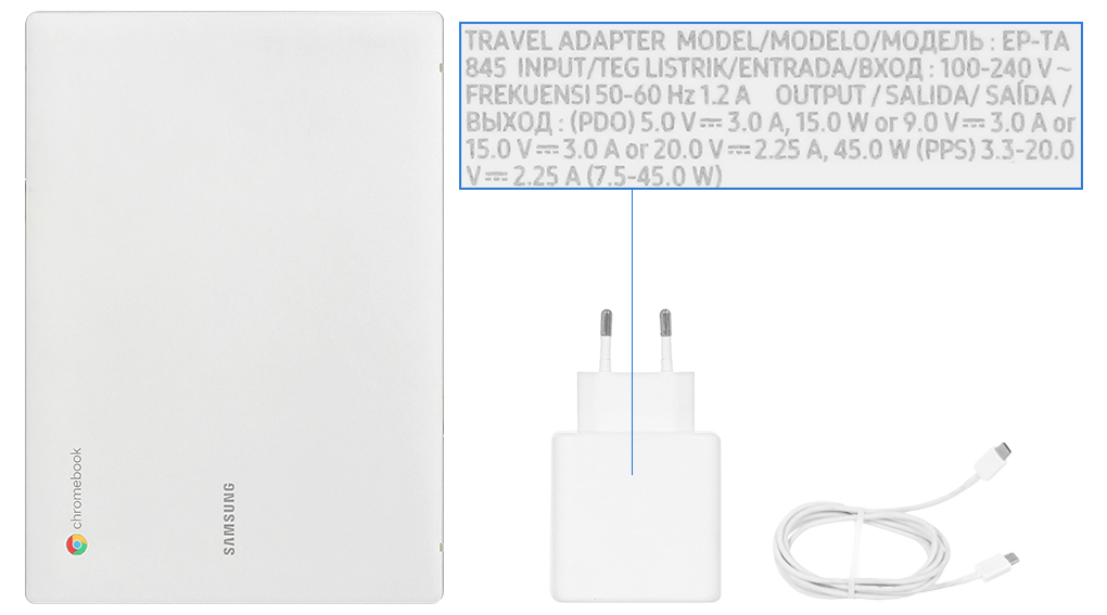 Laptop Samsung XE310XDA-KA1VN (N4500, 4GB, 32GB, HD, ChromeOS) - Hàng Chính Hãng