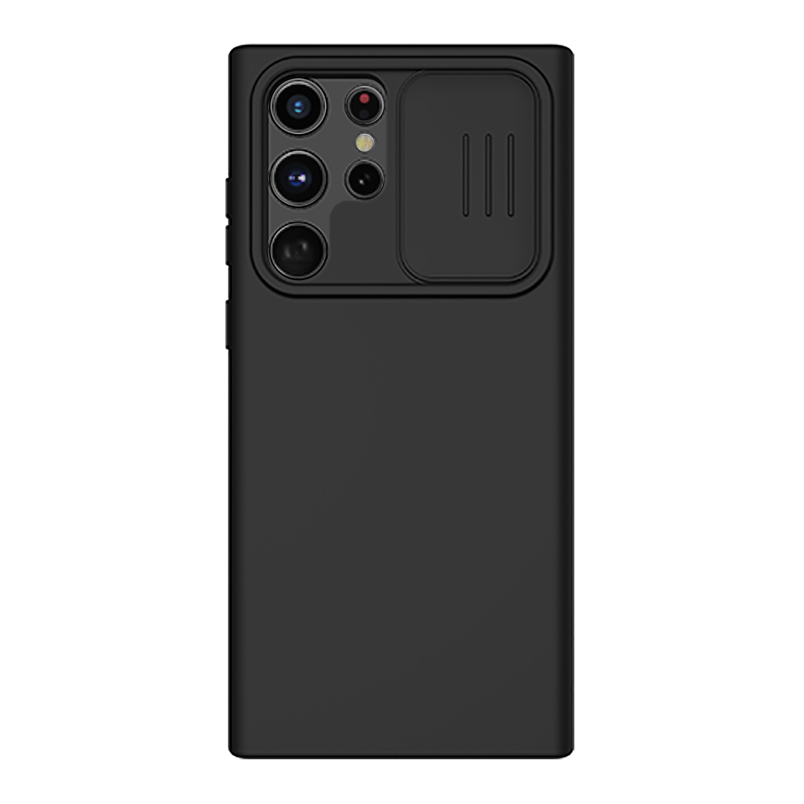 Ốp Lưng Nillkin Camshield Silky Silicone Cho Samsung Galaxy S22 Ultra - Hàng Nhập Khẩu - Đen