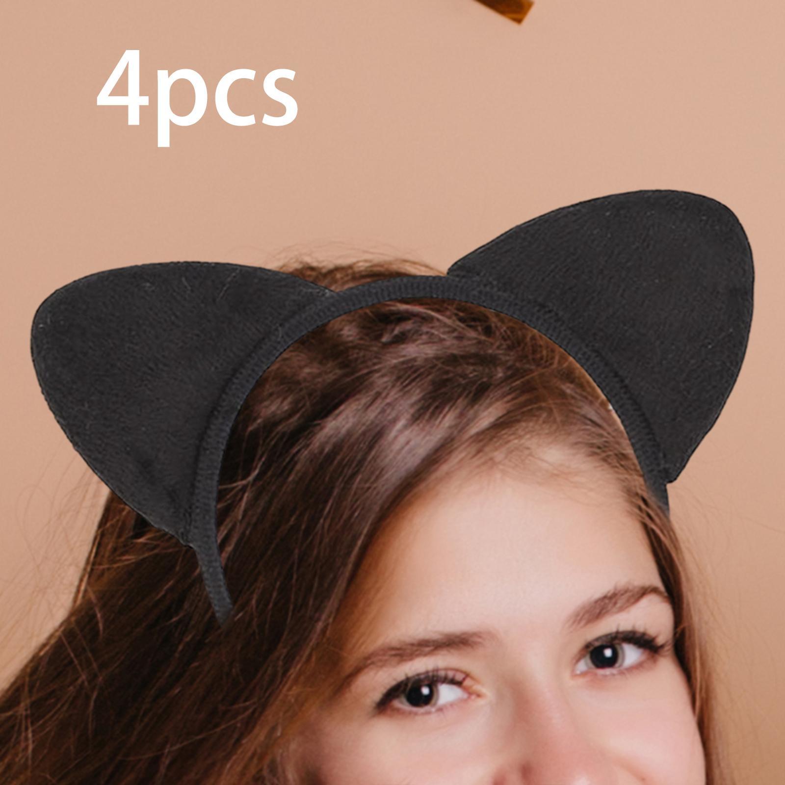4 Pieces Headband, Lovely , Hairbands Plush Headpiece Headwear Girl Headband for Masquerade Photo Prop Girls