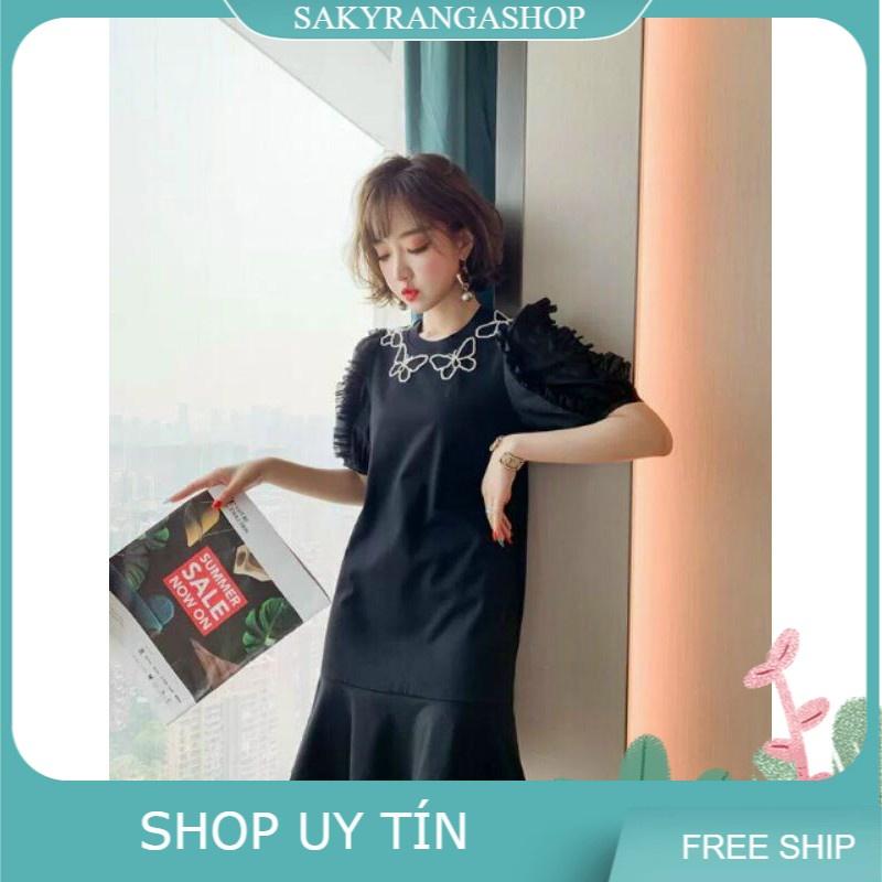 HÀNG NHẬP - ĐẦM THUN SUÔNG KẾT HẠT