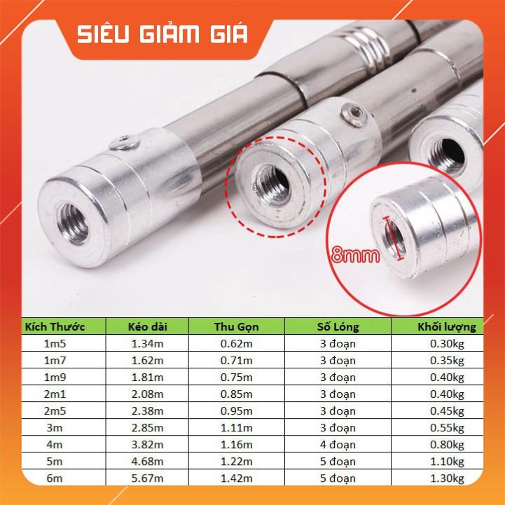 Sào bẫy Chim, Sào rút Inox đa năng 3m 4m 5m 6m 7m - ĐỒ CÂU NGỌC HẢI [Giá rẻ