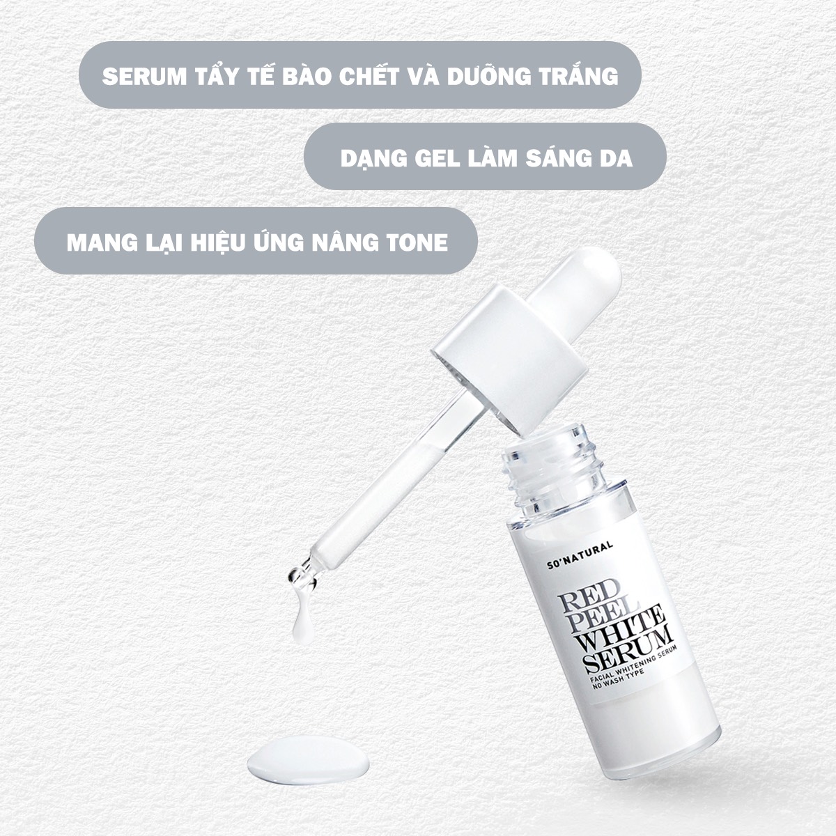 Hình ảnh Serum peel da Red Peel WHITE So Natural ức chế mờ nám hiệu quả