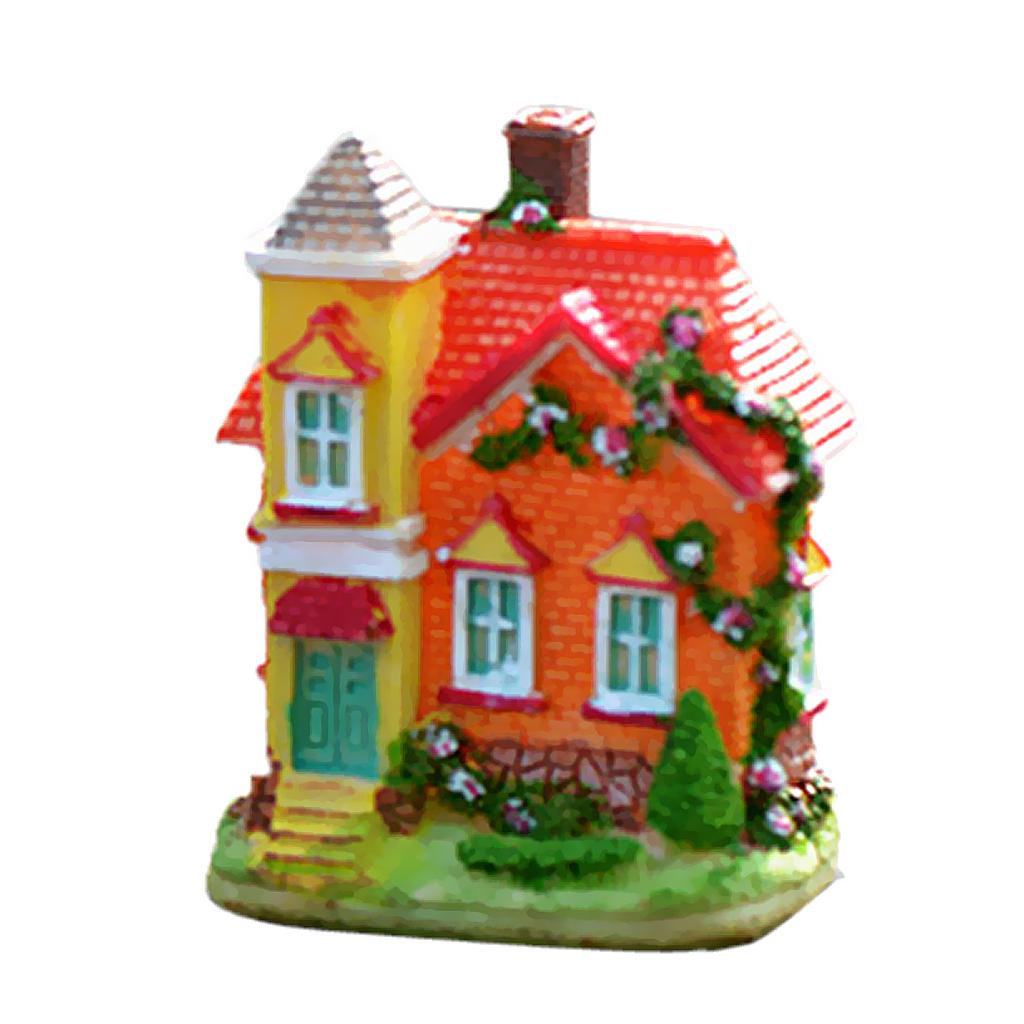 Cute Villa Cottage Mini Fairy Garden Ornament Miniature Plant Pot Dollhouse