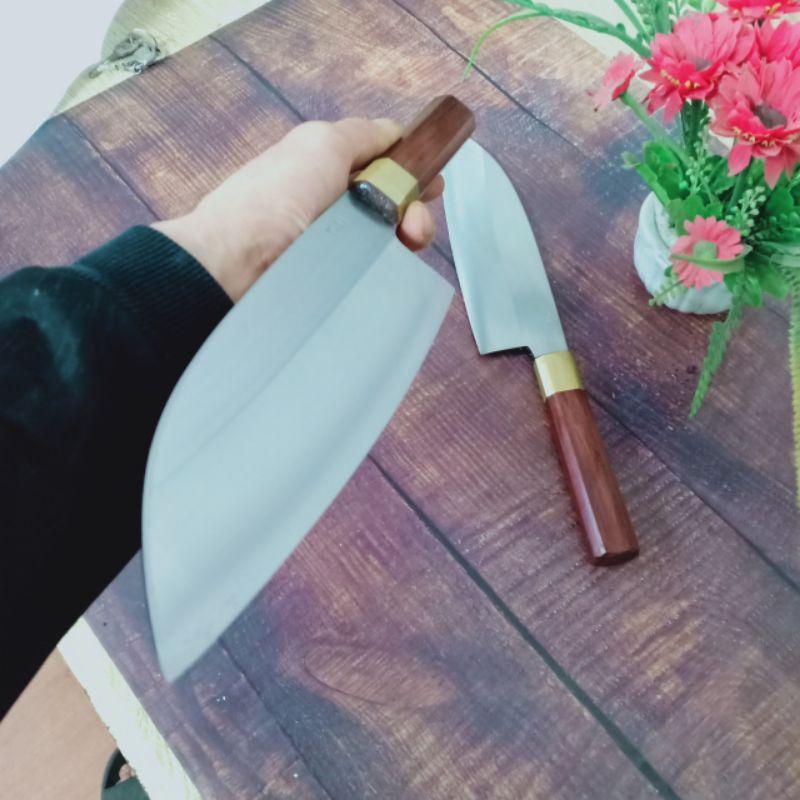 Dao D3 chặt gà thái lọc thép trắng không rỉ .BẢO HÀNH 1 NĂM