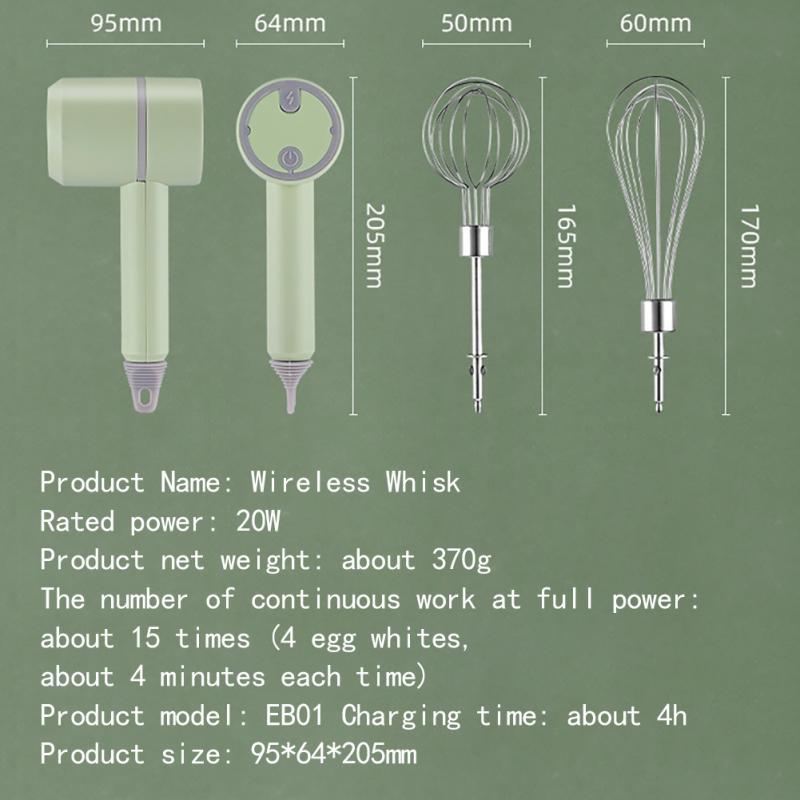 1 Cái Trứng Be Cà Phê Sữa Uống Đánh Trộn Đầu Eggbeater Frother Khuấy USB Sạc Cầm Tay FoodBlender Đánh Trứng