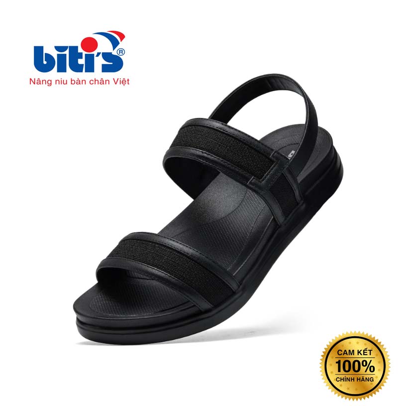 Sandal Nữ Biti’s Quai Ngang Đen (size 35-40)