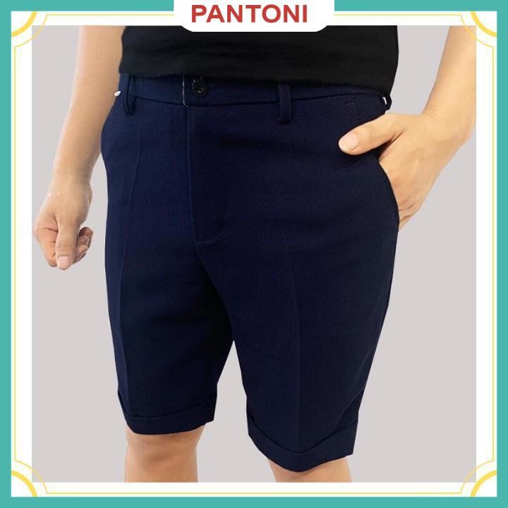 Quần tây âu nam vải co giãn, ống quần short ngắn