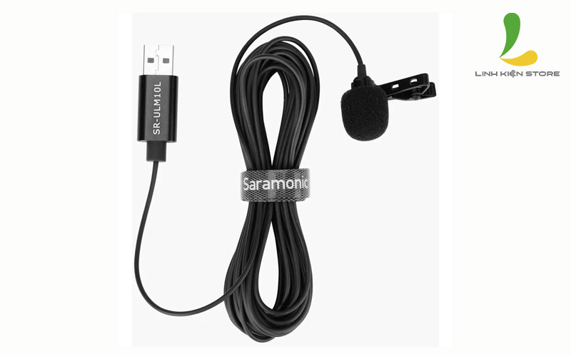 Micro thu âm Saramonic SR-ULM10L - Thiết bị ghi âm chuyên nghiệp tương thích máy tính công nghệ Plug and Play hiện đại - Hàng nhập khẩu