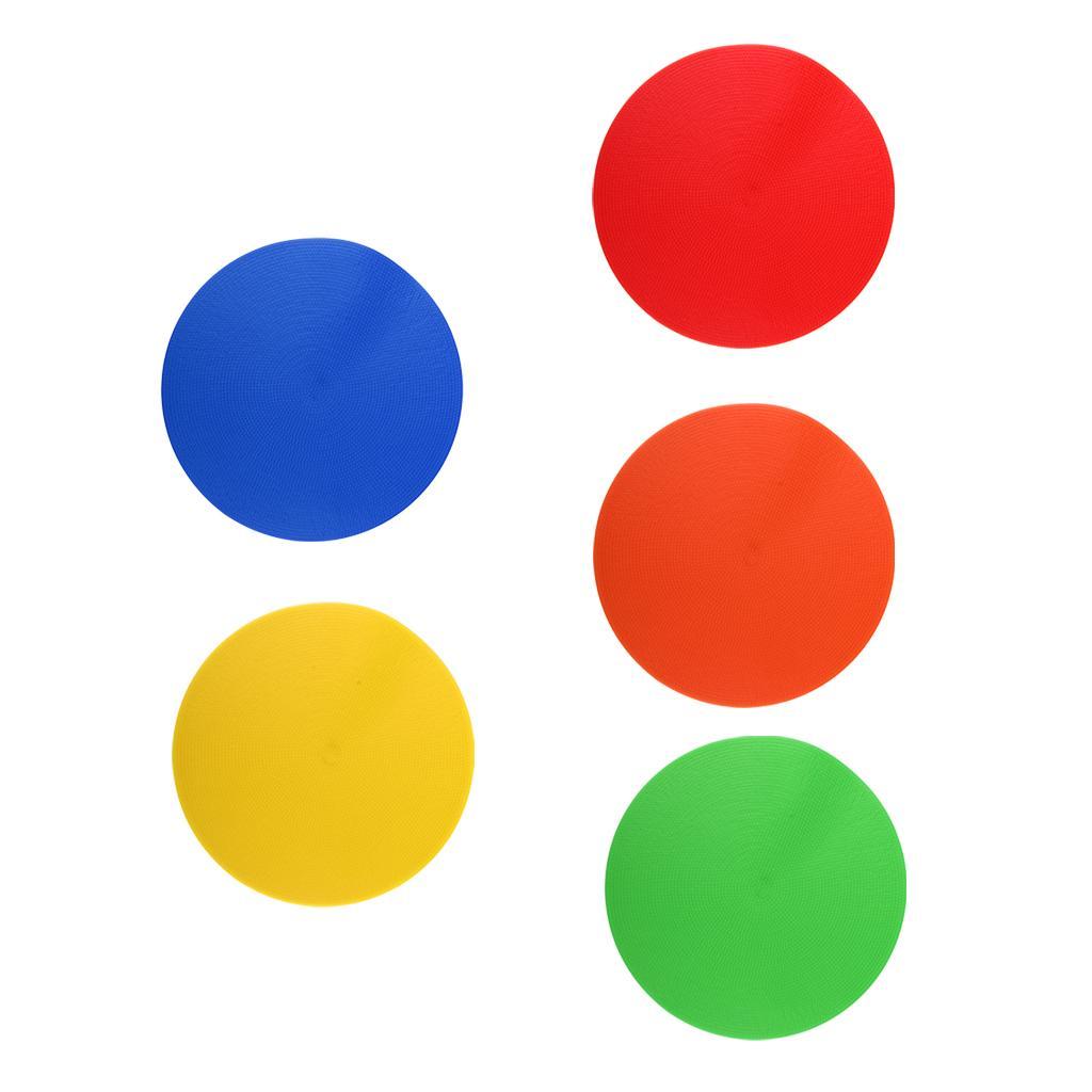 Sports Spot Markers Flat Field Cones Soccer Basketball Floor Spots - Blue