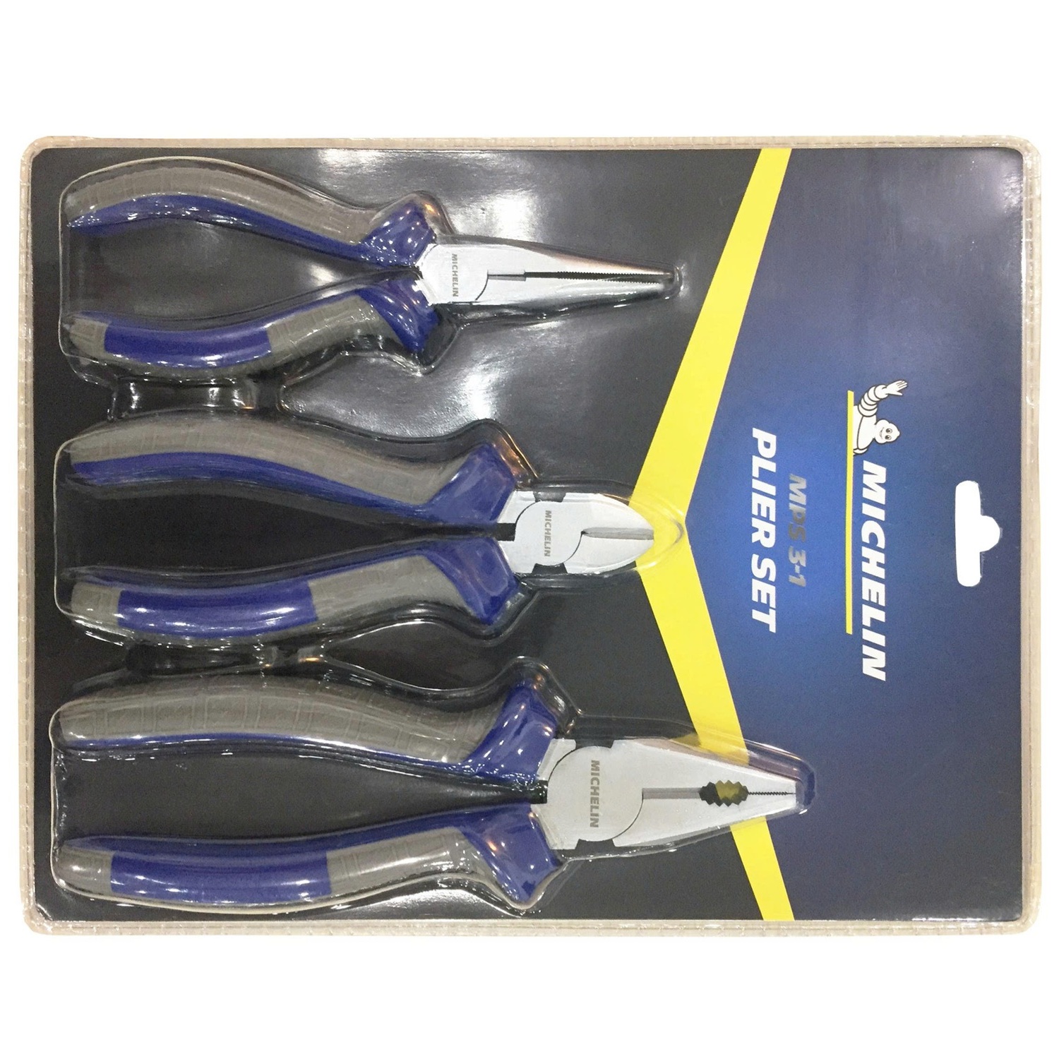 Bộ 3 kềm răng, kềm cắt và kềm mũi nhọn Michelin AS001 - kìm điện, kìm cắt, kìm mũi nhọn, được đánh bóng và chống gỉ sét