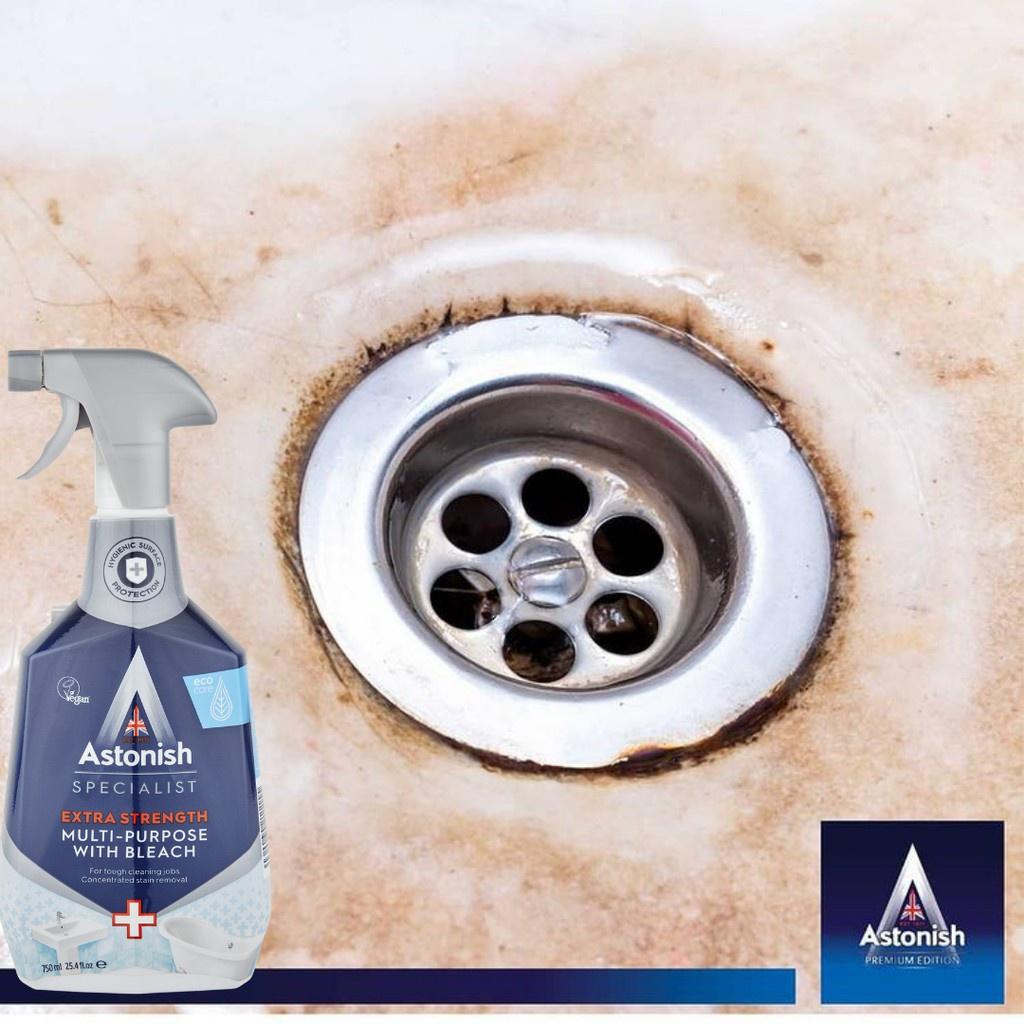 Nước tẩy rửa nhà vệ sinh Astonish C6780 750ml chuyên dùng để tẩy các thiết bị sứ vệ sinh như: bồn tắm