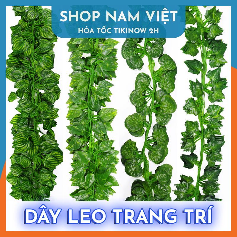 Dây Leo Lá Cây Nhân Tạo Trang Trí Sân Vườn, Nhà Cửa