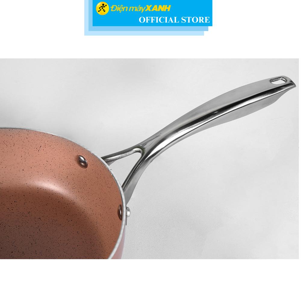 Chảo nhôm sâu chống dính vân đá đáy từ 24 cm Elmich EL-5741MN - Hàng Chính Hãng