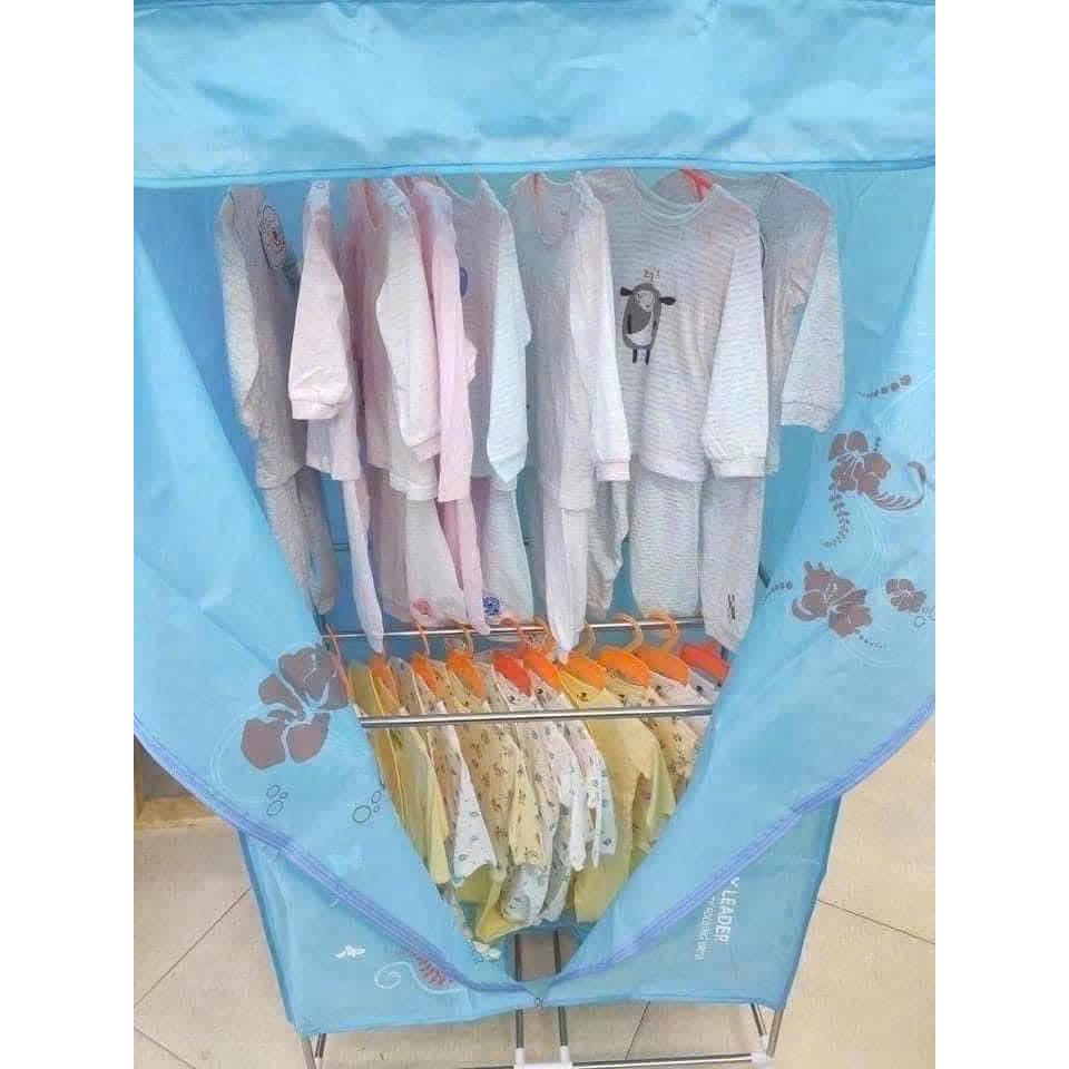 Tủ Sấy Quần Áo Có Điều Khiển Từ Xa và loại cơ Công Suất 1500W-Sấy Nhanh Tiết Kiệm Điện