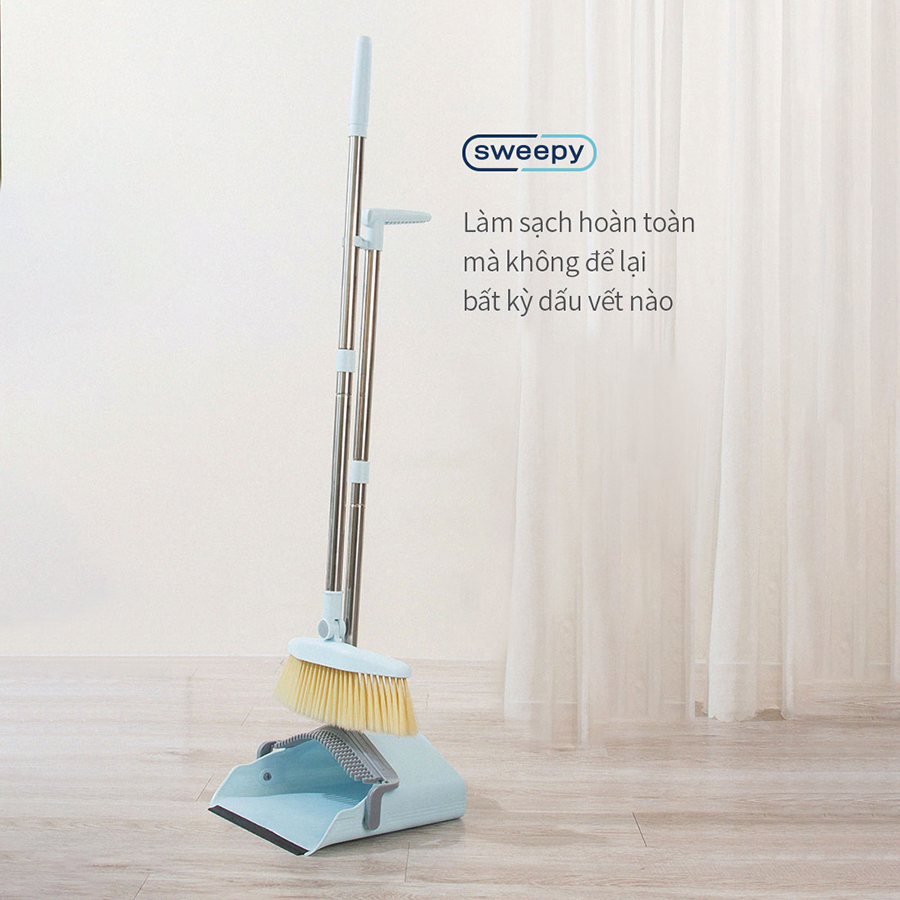 Bộ chổi kèm hốt rác Sweepy ETM976 - Màu xanh