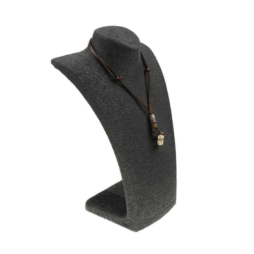 Antique Punk Brown Leather Pendant Adjustable Necklace Mens Pendant Necklace