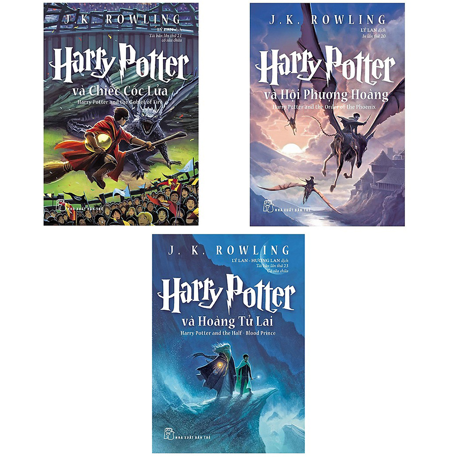 Combo sách Harry Potter tập 4,5 và 6