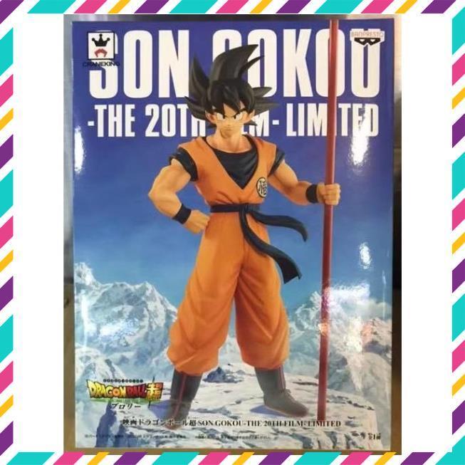 Mô Hình Dragon Ball Songoku Cầm Gậy - Hàng Cao Cấp, Cao 27cm FullBox