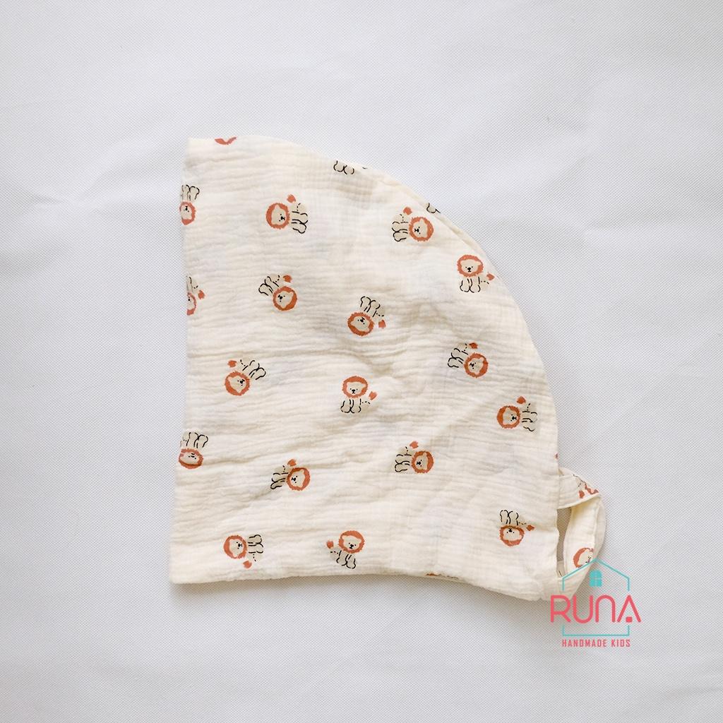 Vỏ gối CTN RUNA KIDS vải xô Muslin cao cấp thông thoáng thấm hút tốt thoáng khí