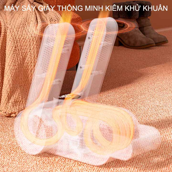 Máy sấy giày đa năng thông minh thế hệ mới ML18T, hẹn giờ tắt 0-120 phút, có loại khử khuẩn UV