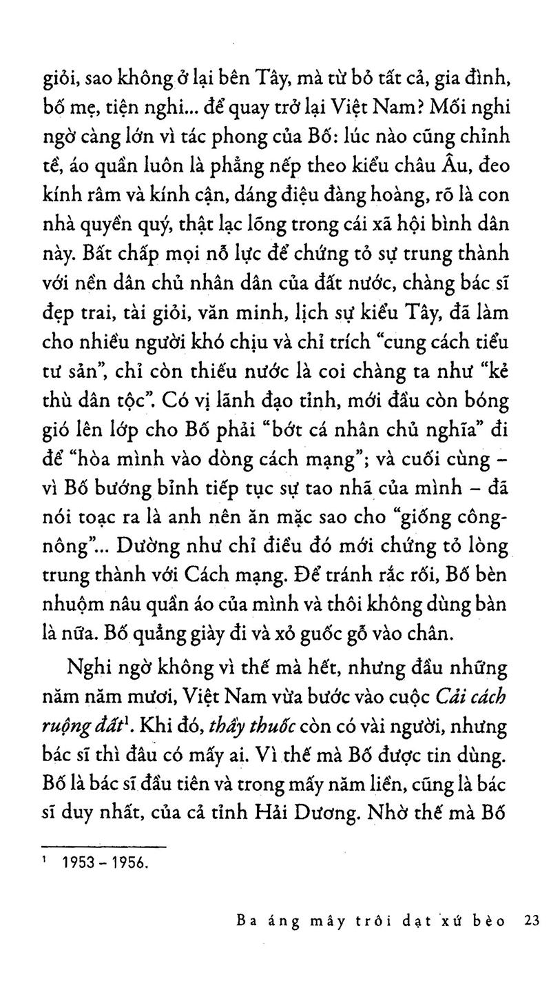 Sách Ba Áng Mây Trôi Dạt Xứ Bèo