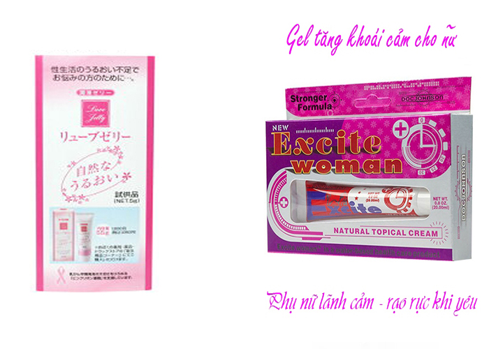 Gel bôi trơn tăng khoái cảm EXCITE WOMAN + Gel bôi trơn JEX
