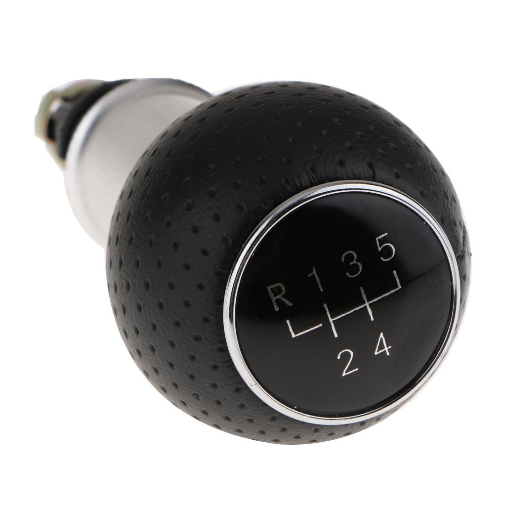 2X   Knob Head Handball Lever 5- Handle Gear Knob in Black