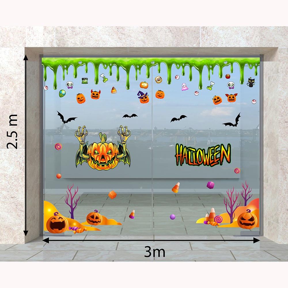 DECAL TRANG TRÍ HALLOWEEN 2022 COMBO CÔNG VIÊN HALLOWEEN