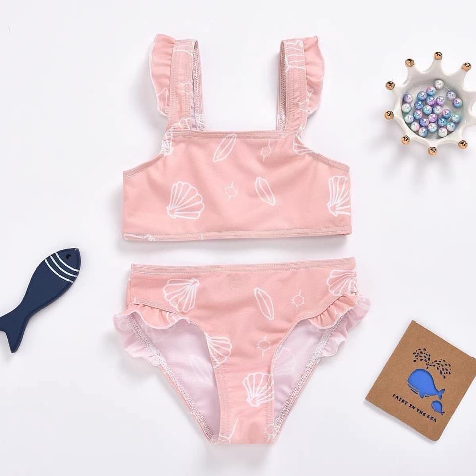 SET 2 BỘ BIKINI ĐI BIỂN CHO BÉ GÁI