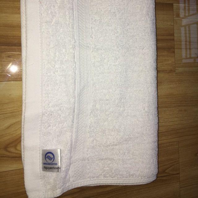 Khăn mặt trắng cotto cho nhà nghỉ, khách sạn và spa kt 28x50cm