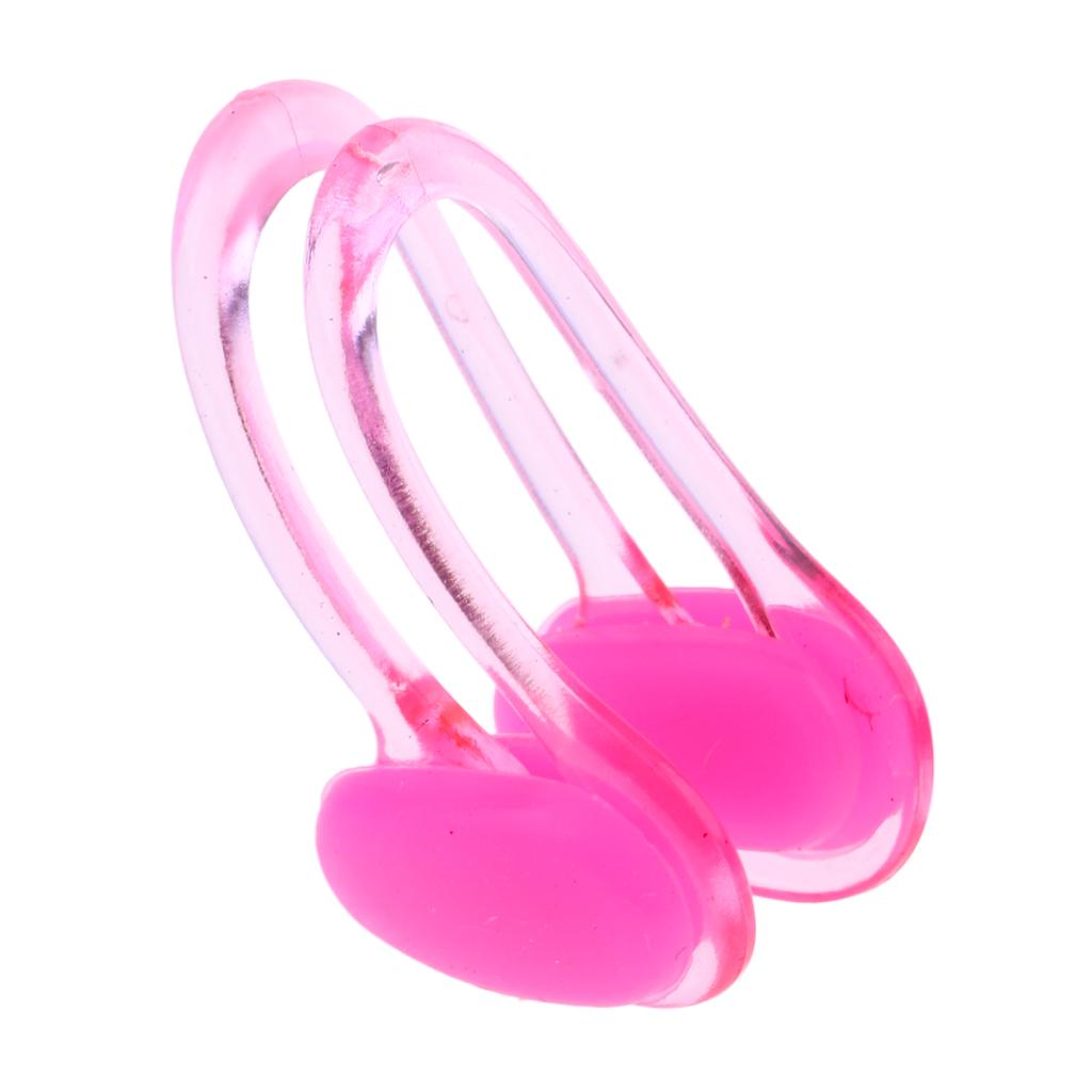 Men Women Soft Silicone Swim Swimming Nose Clip With Storage Case