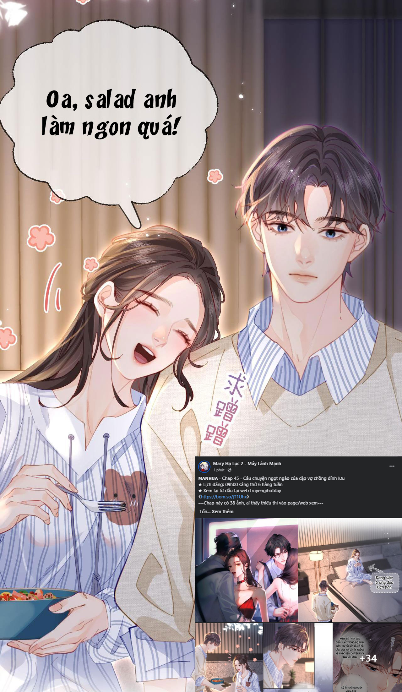 câu chuyện ngọt ngào của cặp vợ chồng đỉnh lưu chapter 45.1 11