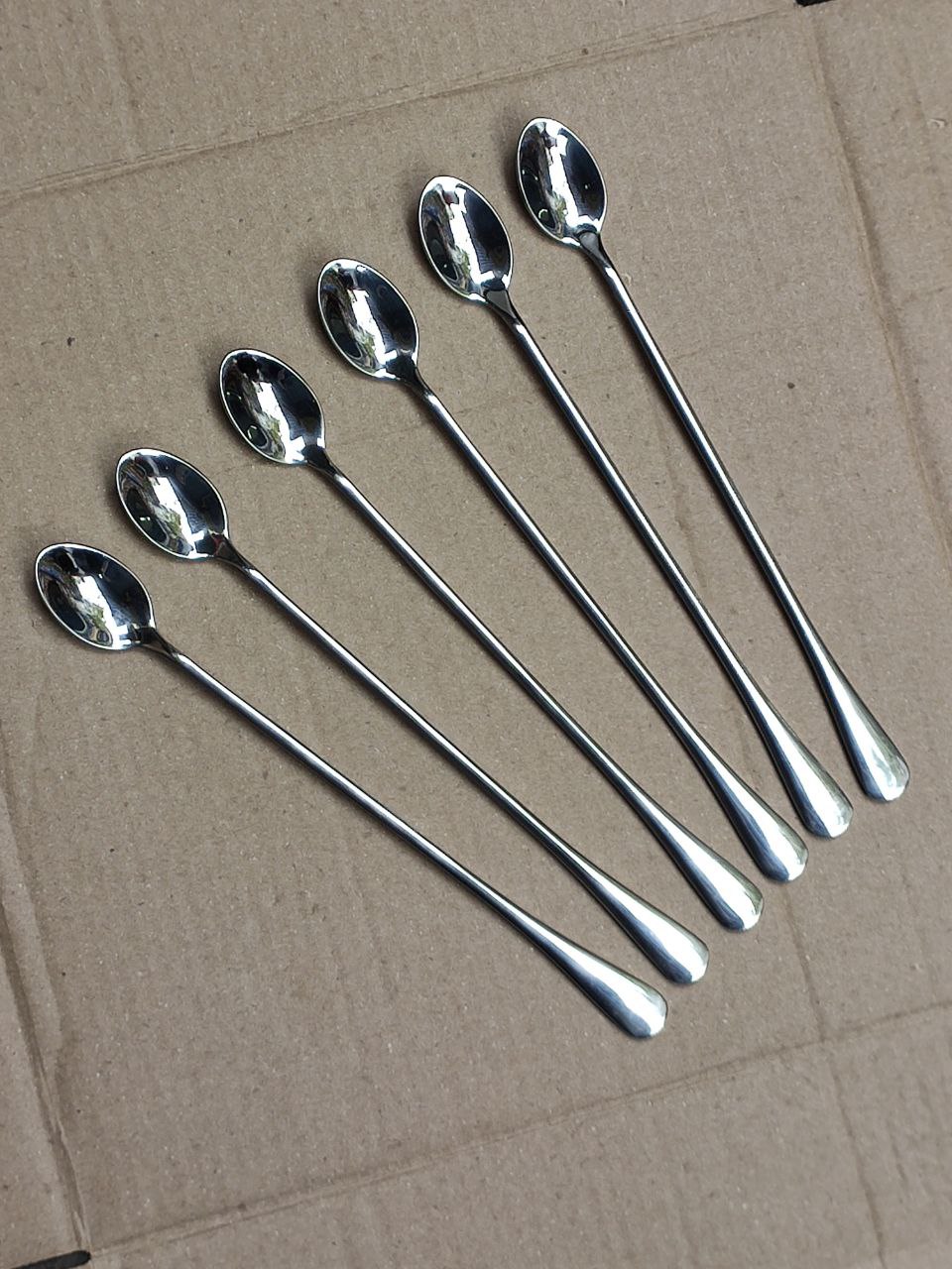 combo thìa muỗng cà phê khuấy đồ uống inox cao cấp - dài 24cm
