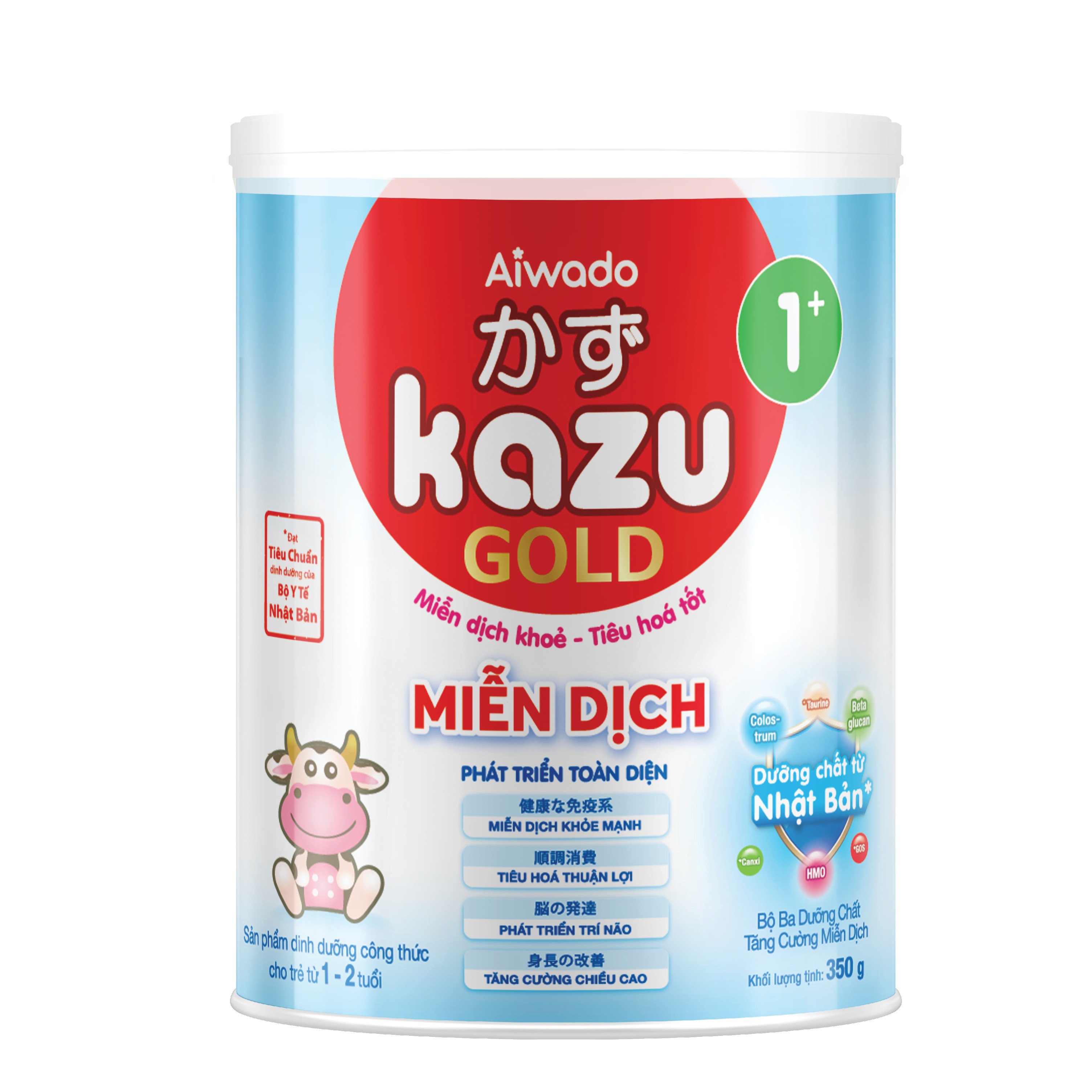 Sữa bột KAZU MIỄN DỊCH GOLD 350g 1+