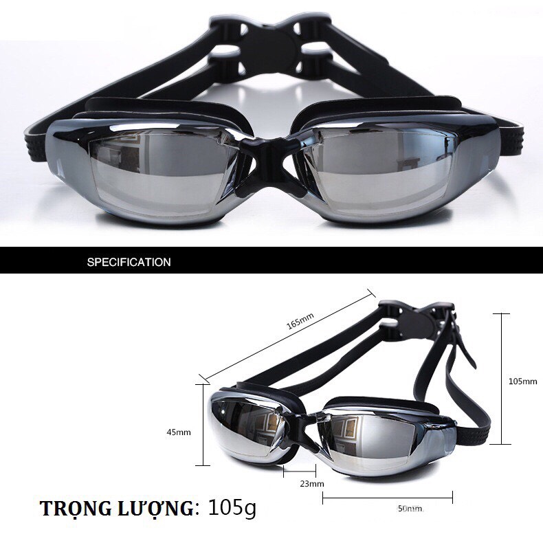 Kính bơi tráng gương chống tia UV