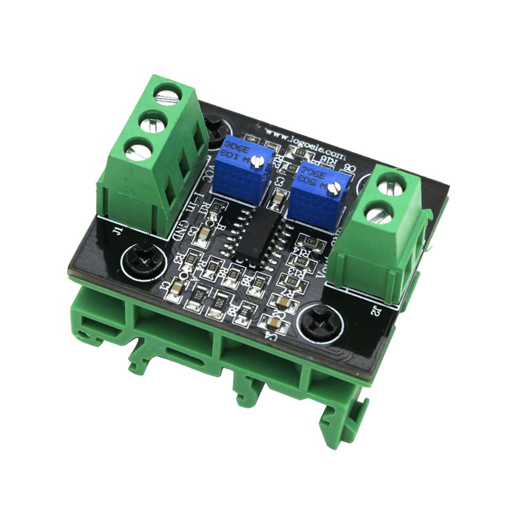 2xCurrent to Voltage Isolation Transmitter Signal Converter 4-20mA to 0-10V