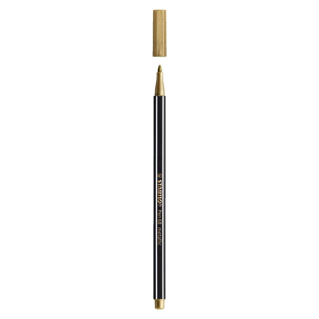 Bút lông màu nhũ STABILO Pen68 Metallic 1.4mm PNM68 - Nhũ xanh dương (841)