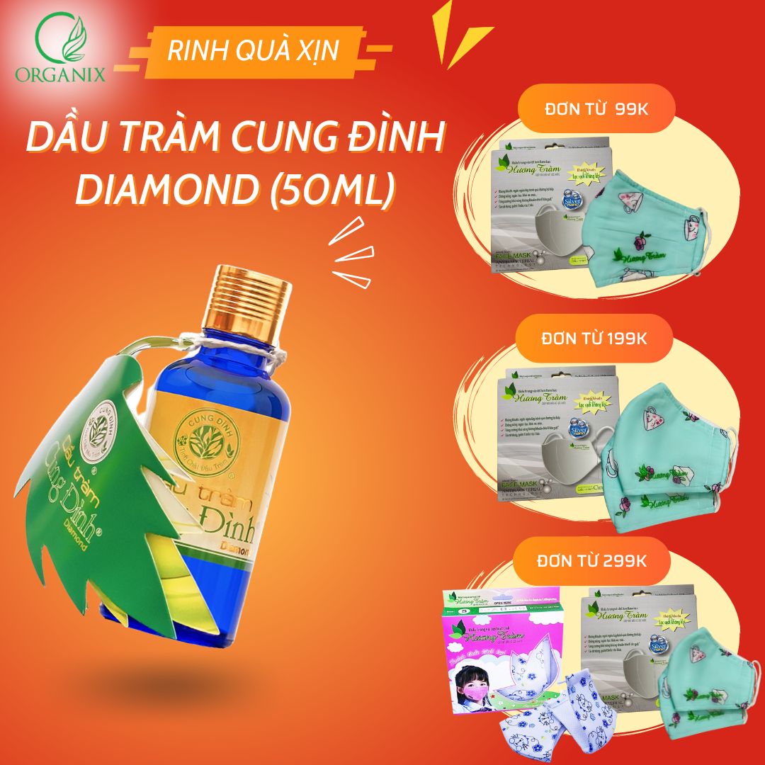 Dầu tràm Cung Đình Diamond 50ml | Dầu tràm Huế 100% nguyên chất