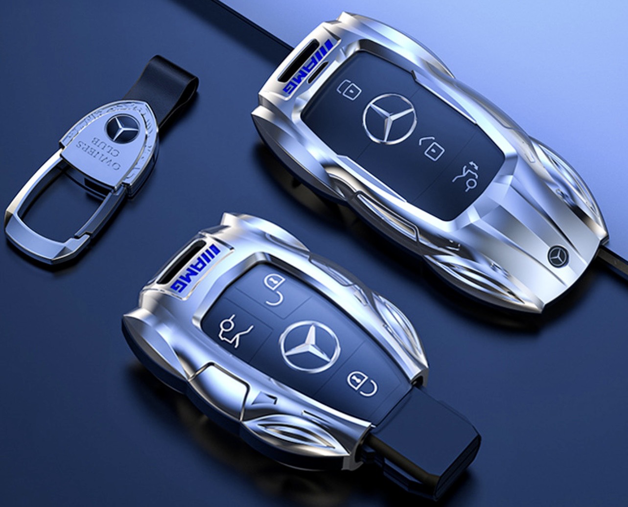 Ốp Chìa Khóa Mercedes C180 C200 C250 C300 E180 E200 E300 Glc200 Glc250 Glc300, Mercedes GLC...
