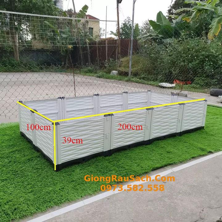 Luống Ghép Thông Minh Trồng Rau Sạch Tại Nhà 300x100x22cm