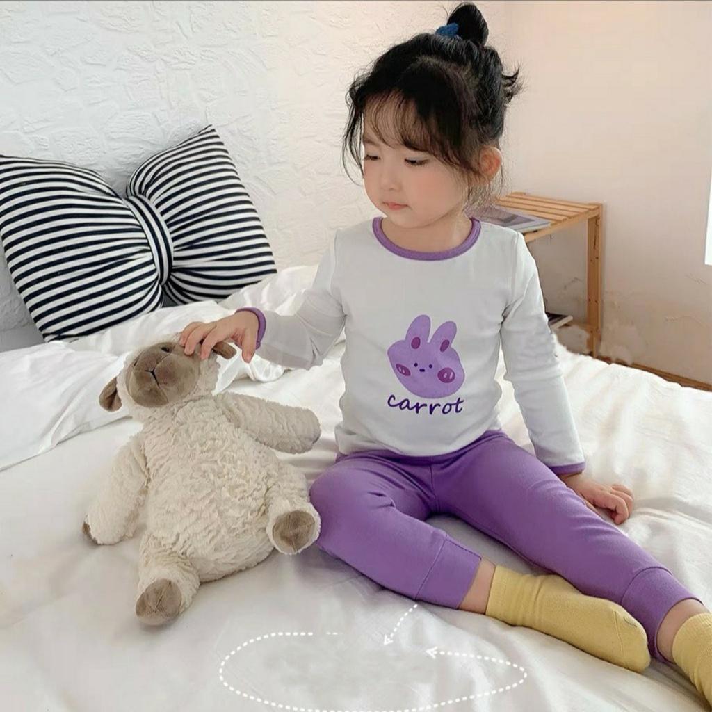 Bộ đồ cotton dài cho bé gái từ 8-18kg